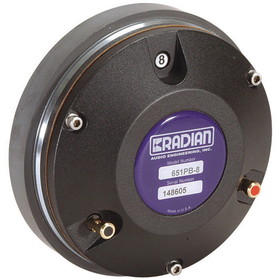 Radian 651PB-8 2" Aluminum Horn Driver 8 Ohm 4-Bolt
