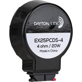 Dayton Audio EX25PCDS-4 IMS? Plastic Cover Dual Suspension 25mm Interchangeable Hardware Mount Exciter 20W 4 Ohm