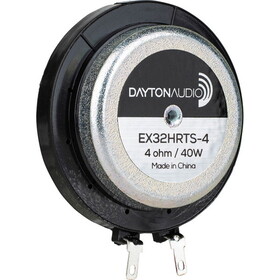 Dayton Audio EX32HRTS-4 IMS High Roll Textile Suspension 32mm Interchangeable Hardware Mount Exciter 40W 4 Ohm