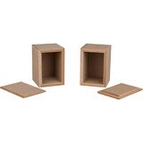 Parts Express 300-5000 Knock-Down MDF 0.04 ft³ Micro Bookshelf Cabinet