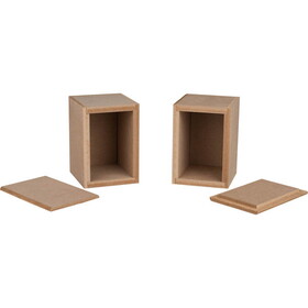 Parts Express 300-5000 Knock-Down MDF 0.04 ft&#179; Micro Bookshelf Cabinet