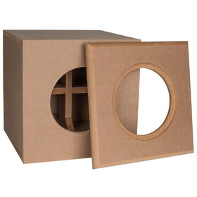 Parts Express Knock-Down MDF 0.75 ft&#179; Subwoofer Cabinet for Dayton Audio 8" Reference Series HO