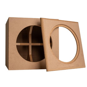 Parts Express Knock-Down MDF 1.5 ft&#179; Subwoofer Cabinet for Dayton Audio 12" Reference Series HO