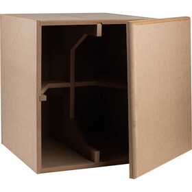Parts Express 300-5026 Knock-Down MDF 4 ft&#179; Subwoofer Cabinet with Blank Baffle