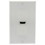 Parts Express 1-Port HDMI Wall Plate with 4" Pigtail White