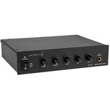 Dayton Audio DA10T 10W Tabletop Mixer-Amplifier 70V / 100V or 4 Ohm 1 Mic 1 Aux 1 Tel Inputs AC/DC