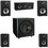 Parts Express B652 5.1 Home Theater Surround Sound Speaker System with 10" Subwoofer