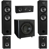 Parts Express T652 5.1 Home Theater Surround Sound Speaker System with 10