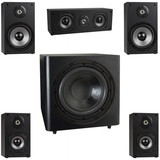 Parts Express B652 5.1 Home Theater Surround Sound Speaker System with 12