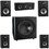Parts Express B652 5.1 Home Theater Surround Sound Speaker System with 12" Subwoofer