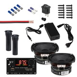 Parts Express 80 Watt Powered Bluetooth Speaker Package with 4