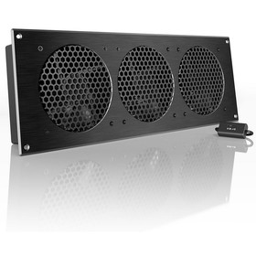 AC Infinity AIRPLATE S9 Home Theater and AV Cabinet Quiet Cooling Fan System