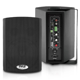 Pyle Audio PDWR59BTB 5.25" Pro-Active Bluetooth Speaker Pair 600W Black