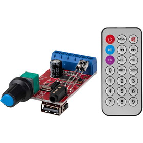 Parts Express Stereo 4.2 Bluetooth 2 x 30W Amp Board with Volume Control, USB Reader/Charger, and IR Remote