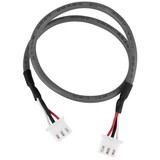 Parts Express 3-prong Aux In/Out 4 x 8.12mm Plug with 30cm 2-Conductor Shielded Cable for Amp Boards