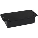 Hammond 1591XXBSFLBK Black ABS Project Box with Flanged Lid 4.5