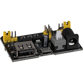 Parts Express Power Supply Module with Micro USB for 6.5" x 2.1" Breadboards