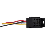 Parts Express 12 VDC Interlocking 5-Pin Relay Socket with 12 AWG Power Wires for 80A Bosch Type Relays