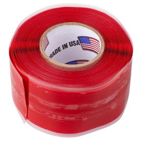 Parts Express Self-Fusing Silicone Rubber Tape 1" x 10 ft. Roll Red