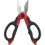 Parts Express Heavy Duty Electricians Scissors with Built-in Crimper and Belt Clip