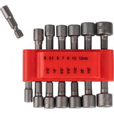 Parts Express 360-260 14-Piece Power Nut Driver Set for Impact Drill 1/4