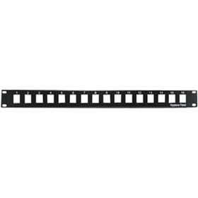 Dalco 1U 19" 16 Port Blank Panel for Keystone Jack