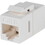 Dalco Cat6 Inline Coupler w/Keystone Latch White