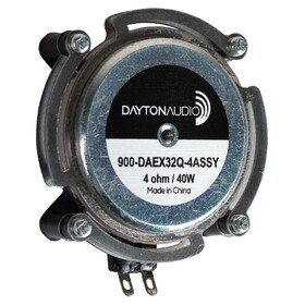 Dayton Audio DAEX32Q-4-ASSY Dayton Audio Dual Steel Spring Balanced Audio Exciter With Attached Cable Assembly 6' 8" 32mm 20W 4 Ohm DAEX32Q-4