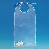 Ableware H746950001 Clear Bib with Cuff