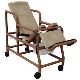 MJM International WT193-TIS-SQ Woodlands Tilt n Space Shower Chair