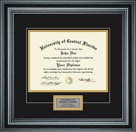 Perfect Cases Single Diploma Frame with Engraving for 11x14" Diploma