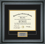 Perfect Cases Single Diploma Frame with Engraving for 8.5