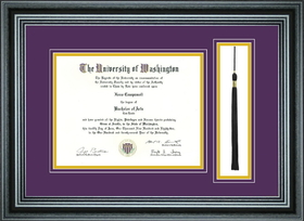 Perfect Cases Single Diploma Frame with Tassel for 11x14" Diploma