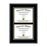 Perfect Cases Double Diploma Frame for 8.5