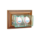 Perfect Cases Wall Mounted Double Baseball Display Case