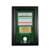 Perfect Cases Wall Mounted Golf Display Case with Scorecard and Engraving