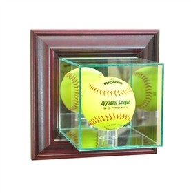 Perfect Cases Wall Mounted Softball Display Case