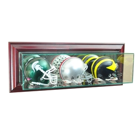 Perfect Cases Wall Mounted Triple Mini Helmet Display Case
