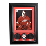 Perfect Cases Wall Mounted Triple Puck Display Case with 8 x 10