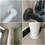 Muka 4 Pcs Pipe Cover Decoration fit 0.86" to 4.5", PP Plastic Radiator Escutcheon for Wall Pipe