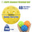 Muka 10 Pack Pickleball Balls with Drawstring Bag, Colored Outdoor 40 Holes Pickleball Balls