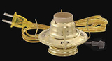 B & P #2 Brass Plated Electric Burner / Gold Cord, 130206