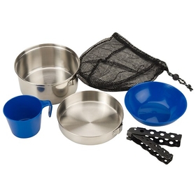Coleman Mess Kit - 1-Person Stainless Steel, 2000015180