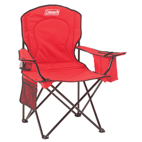 Coleman Chair - Oversized Quad W/ Cooler - Red, 2000032009