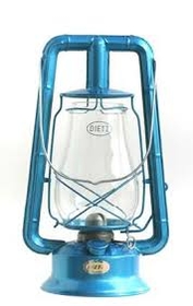 Dietz Monarch Lantern - Blue w/ Gold Trim #10G, 210-11060
