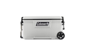 COLEMAN 100 Qt Wheeled Cooler - Convoy - White