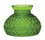 B & P Shade 7" Dk Green Quilted Glass, 303-5