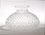 B & P Shade 10" Clear Quilted Glass, 307-1