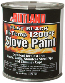 Rutland 1200' Flat Black Paint - 1 pt., 81-R