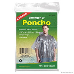 Coghlan 9173 Poncho - Emergency - Clear
